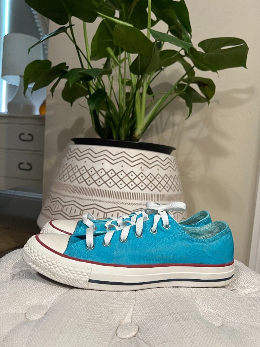 Turquoise Converse All Stars Size 6.5